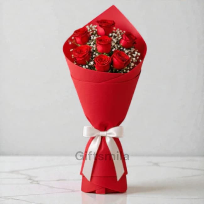 10 Red Roses Bouquet