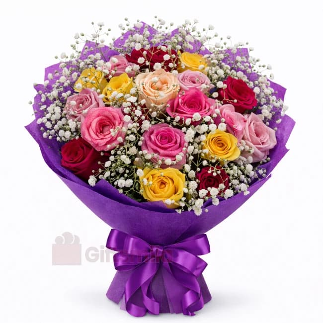 Colorful Roses Bouquet