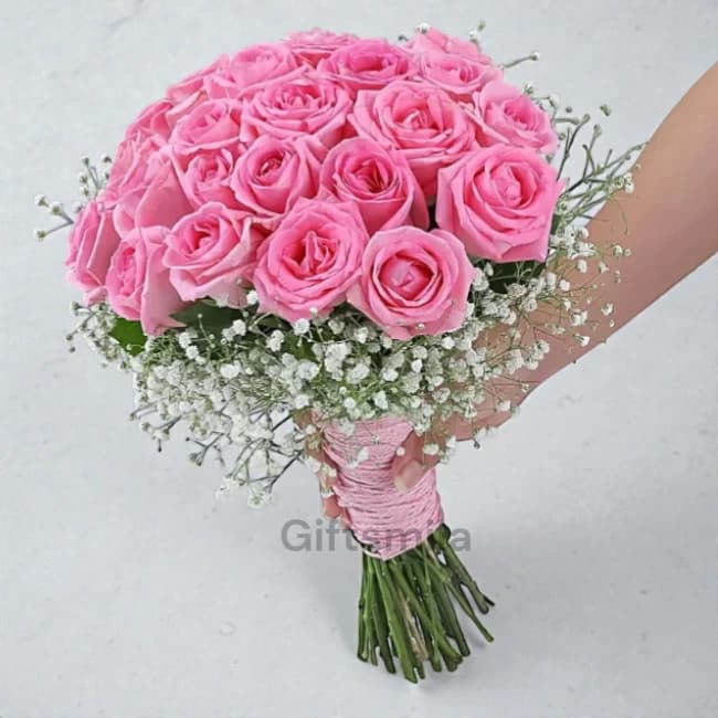 25 Pink Roses