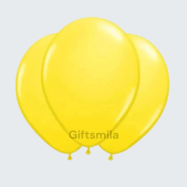3 Yellow Balloons