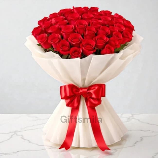 Awesome Red Roses Bouquet