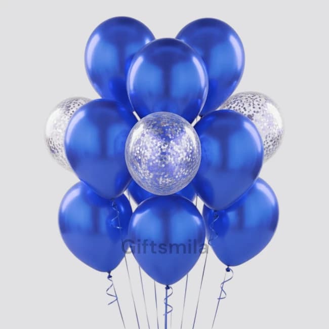 Blue & Silver Balloon
