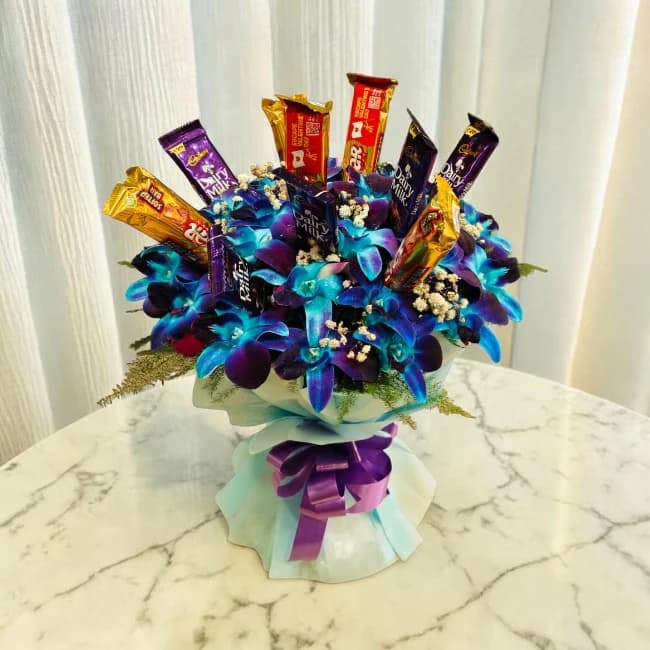 Blue Velvet Orchid Surprise