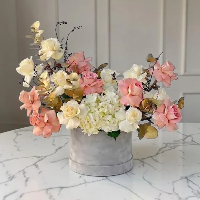 Cappuccino Blush Hatbox 