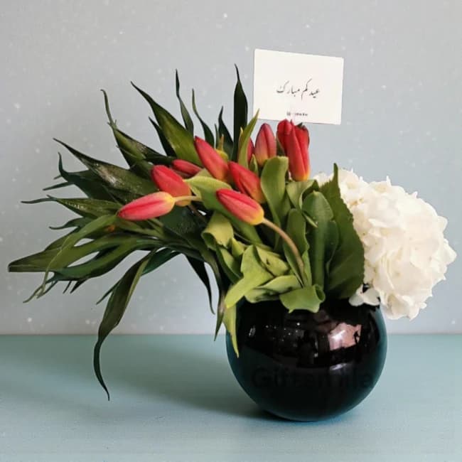 Eid Mixed Flower Vase