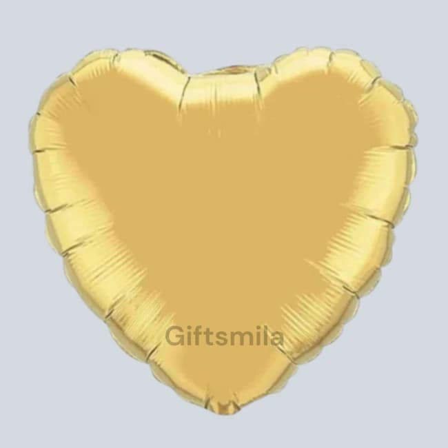 Golden Color Heart Balloon