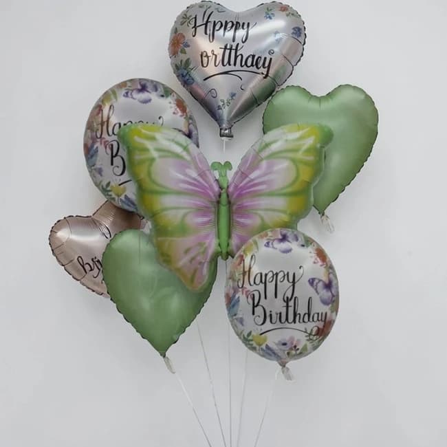 Happy Birthday Butterfly Balloon