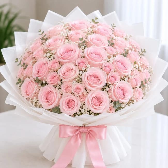 Light Pink Roses Bouquet