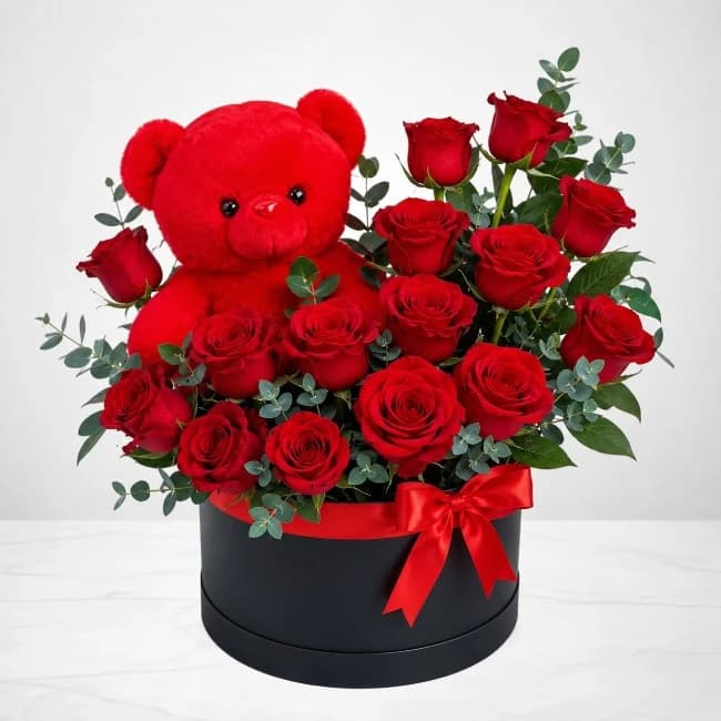 Love Roses Teddy Combo