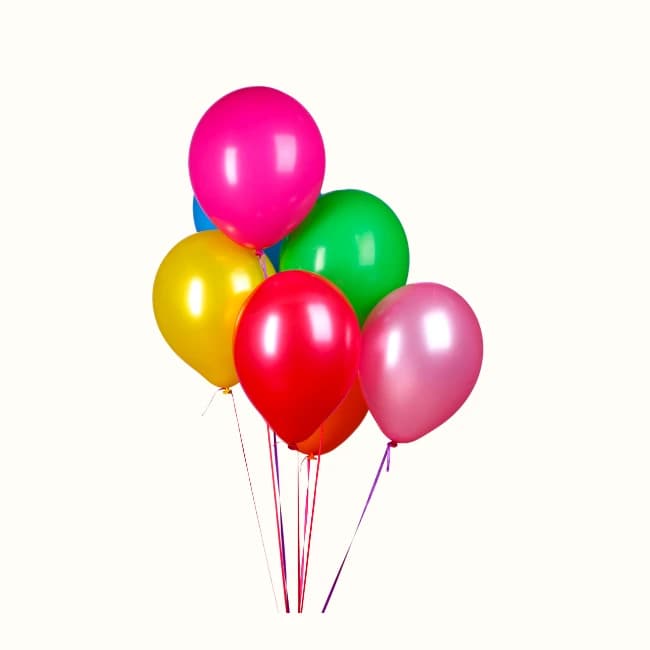 Mixed Color Helium Balloons