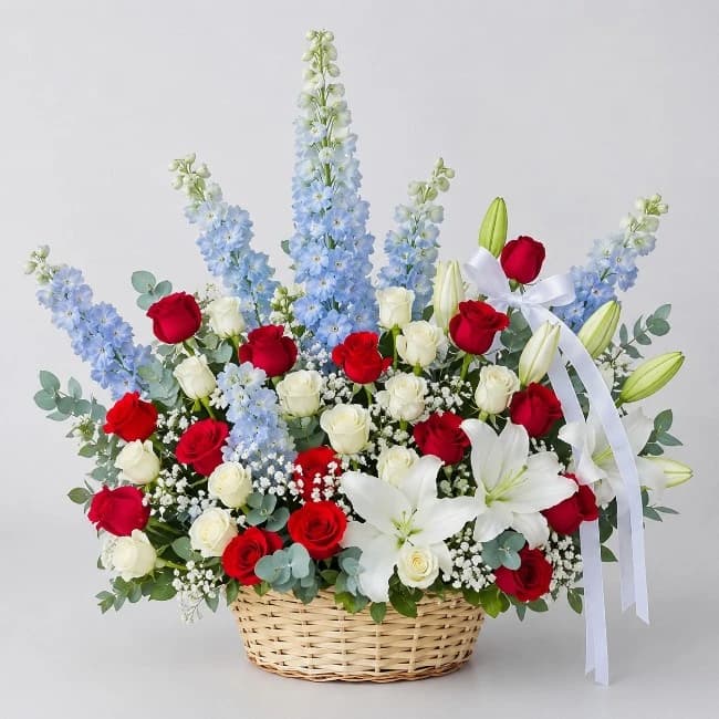 Mixed Flower Gift Basket