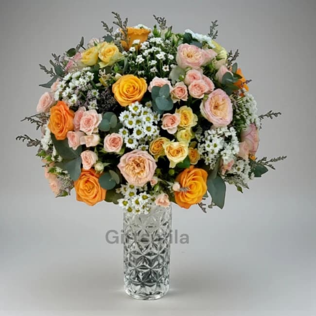 Mixed Flower Vase