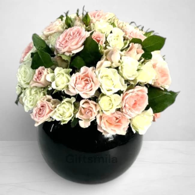 Mixed Roses Vase