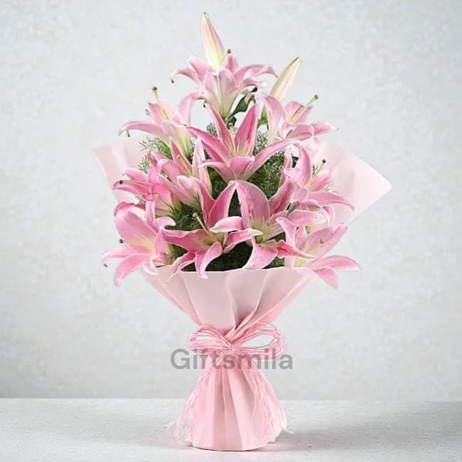 Pink Lily Bouquet