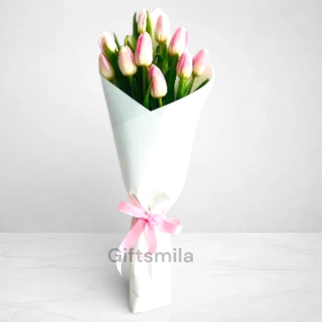 Pink Tulip Bouquet 