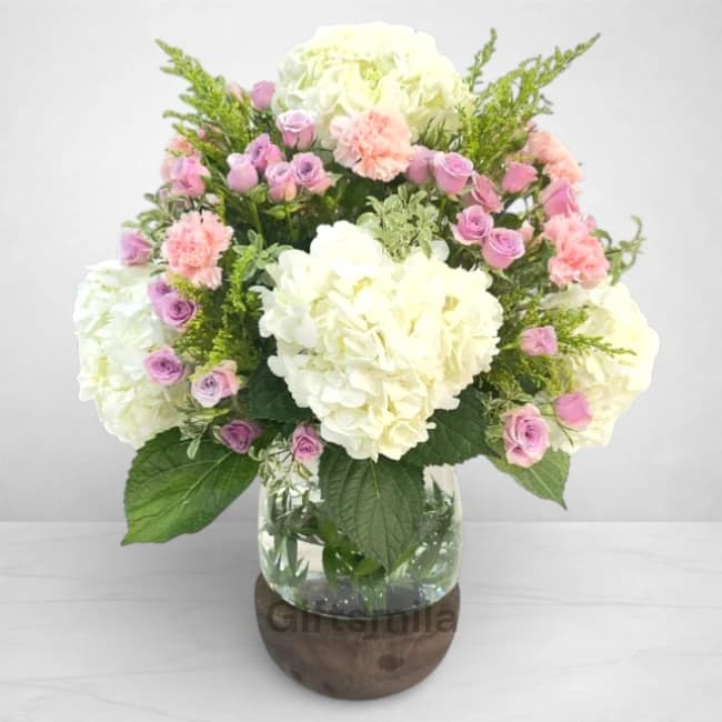 Premium Mixed Flower Vase