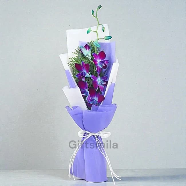 Purple Orchid Bouquet