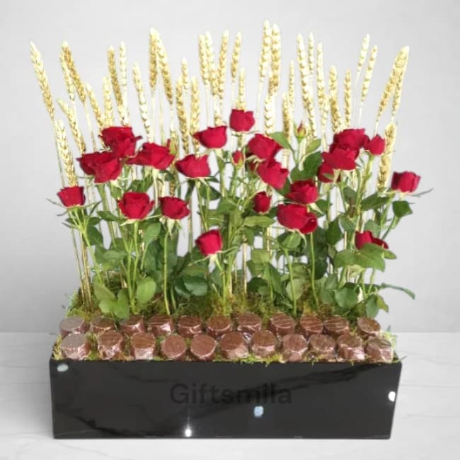 Red Roses & Chocolates Combo