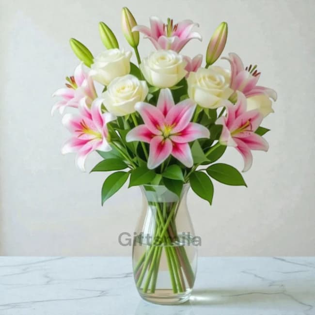 Rose & Lily Vase
