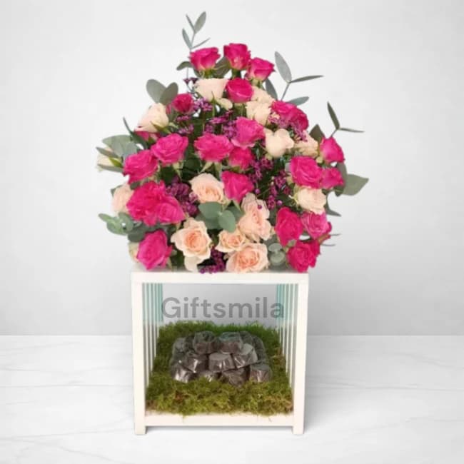 Roses & Chocolates Arrangements