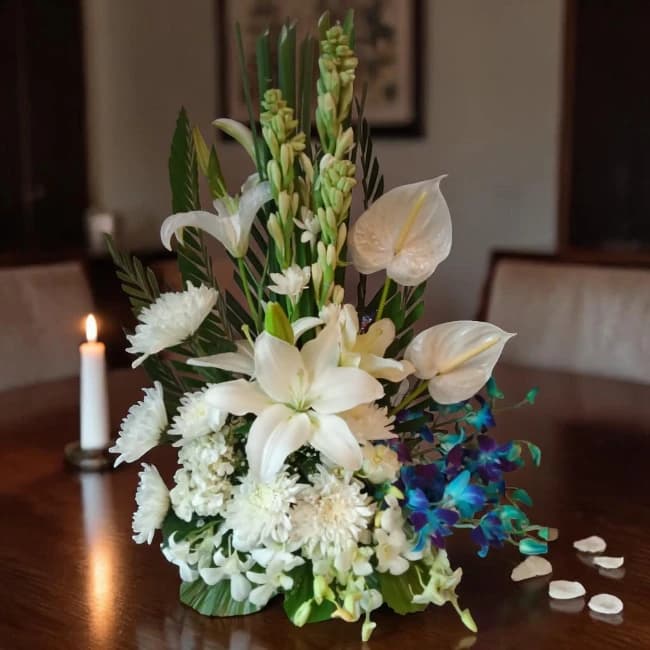 White Blooming Arrangement