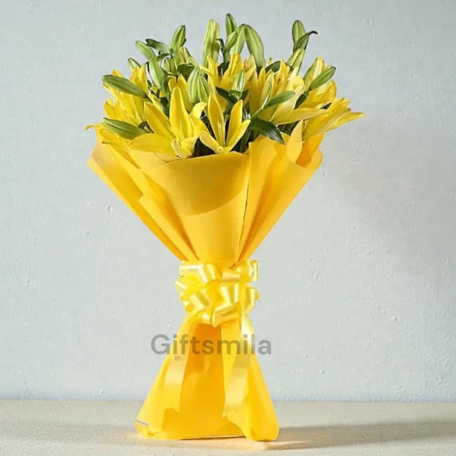 Yellow Lily Bouquet