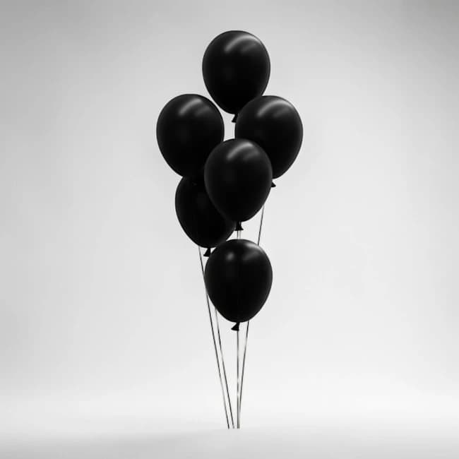 Black Helium Balloons
