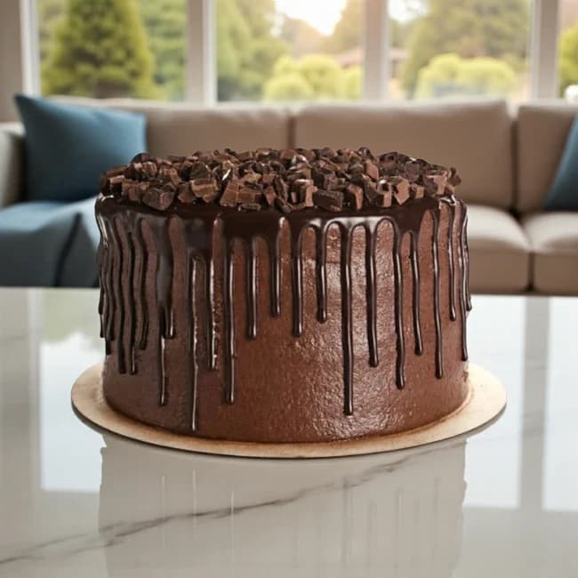 Chocolate Double Drip Cake