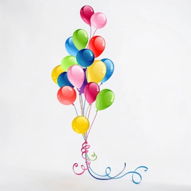 Colorful Balloon Bunch