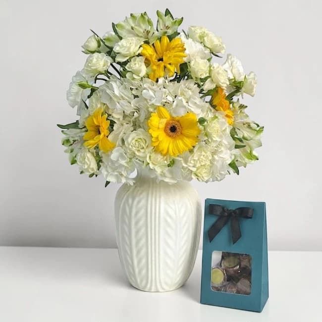 Flowers Chocolates Surprise