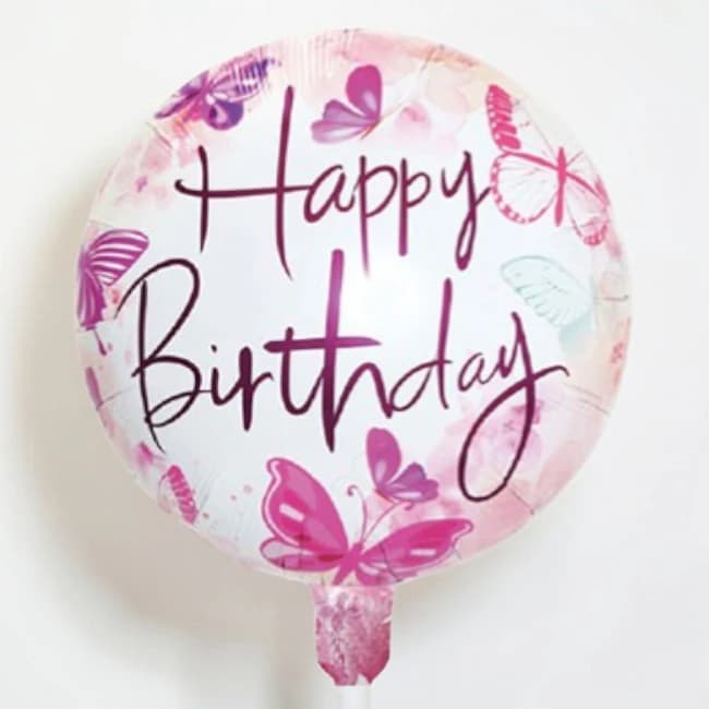 Happy Birthday Pink Butterflies