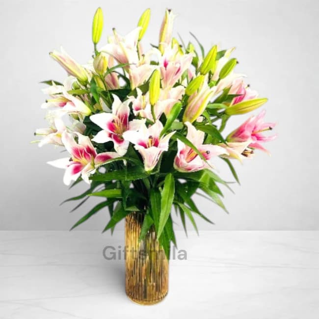Pink Lily Vase