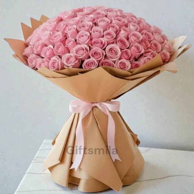 Pink Roses Bouquet