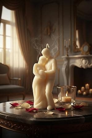 Romantic Couple Hug Candle
