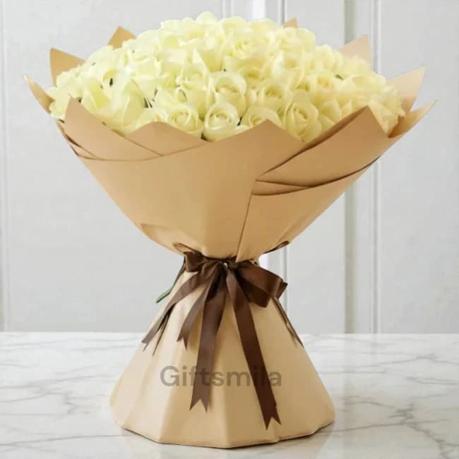 White Roses Bouquet