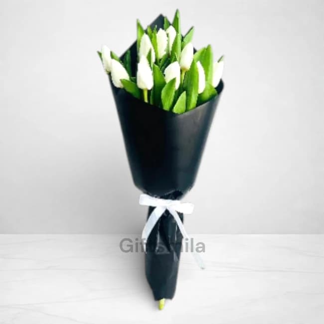 White Tulips Bouquet